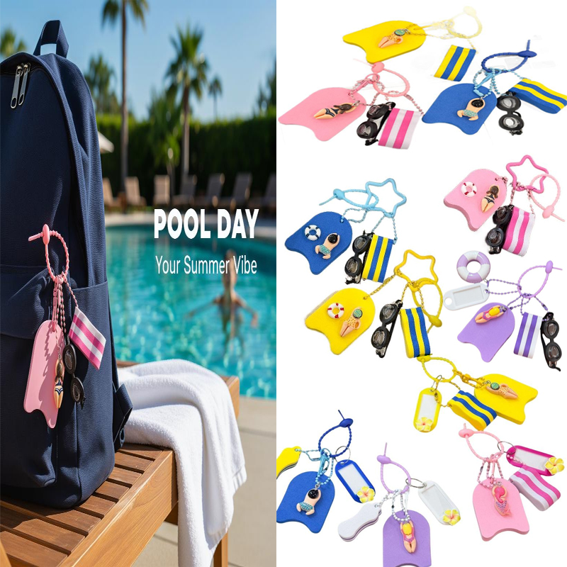 Swimming Kickboard - Portachiavi in EVA a tema nuoto