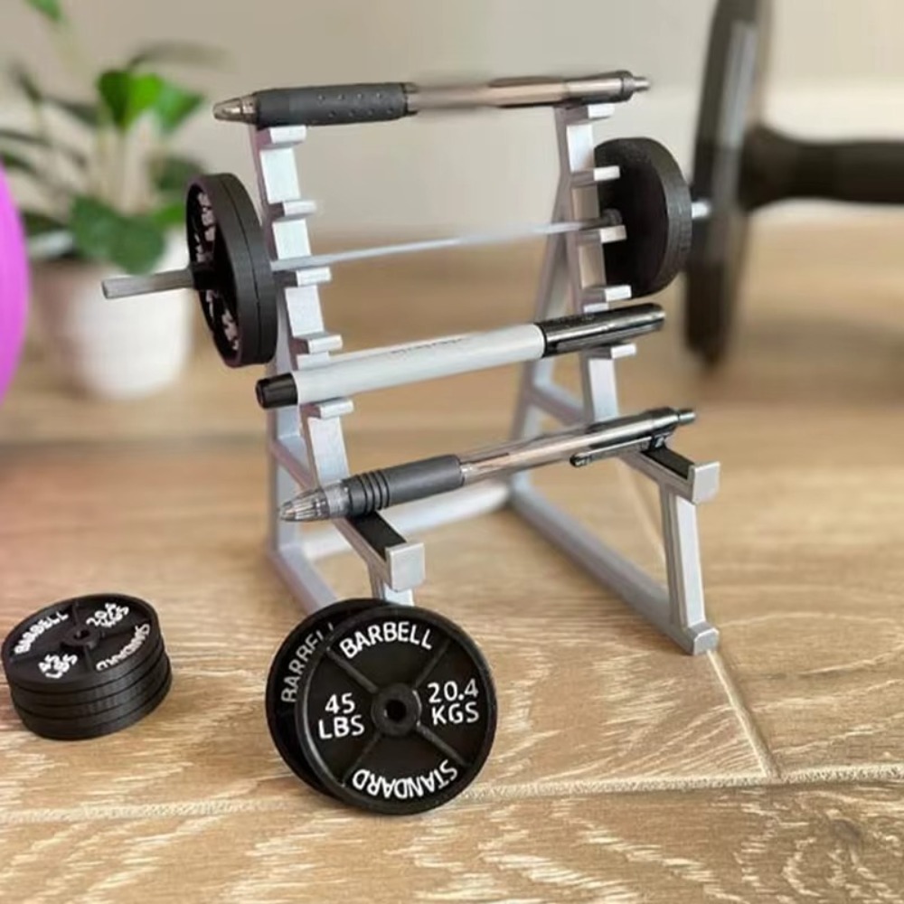 Sports Equipment Holder - Nuovo con bilancieri e pesi Portapenne