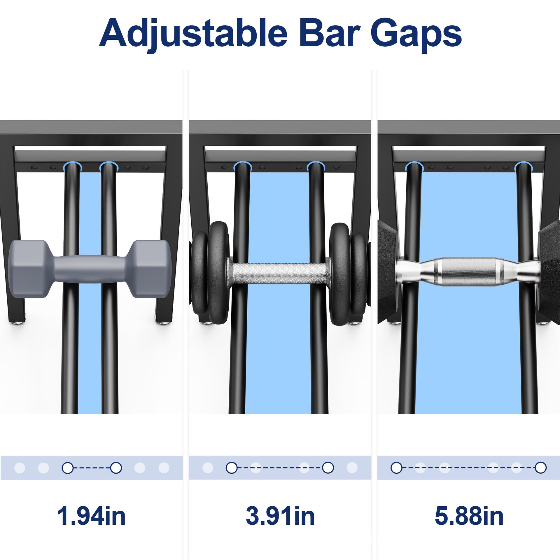 Porta manubri regolabile in me - Sports Equipment Holder recensione e prezzo